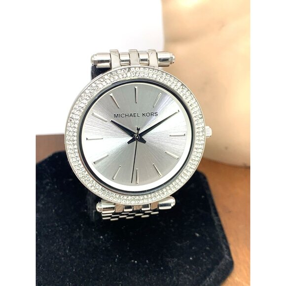 Michael Kors Women's Watch MK3190 Darci Quartz Silver Tone Stainless Steel Glitz - Picture 13 of 14